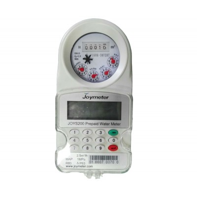 potable smart sts prepaid water meter with valve